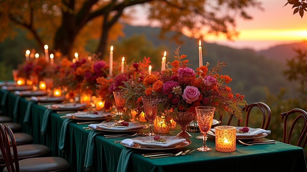 jewel toned fall wedding palettes