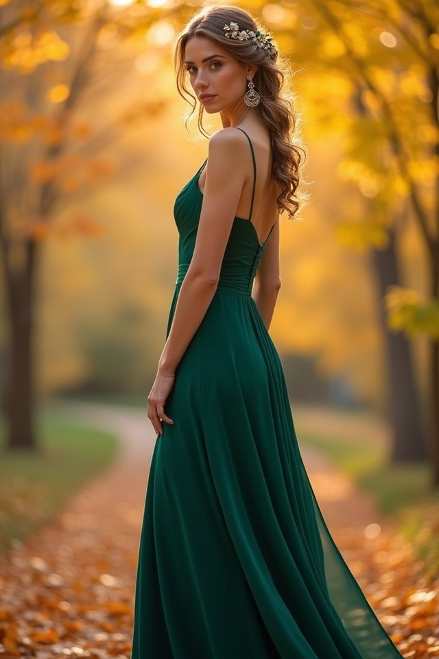 jewel toned maxi dress elegance