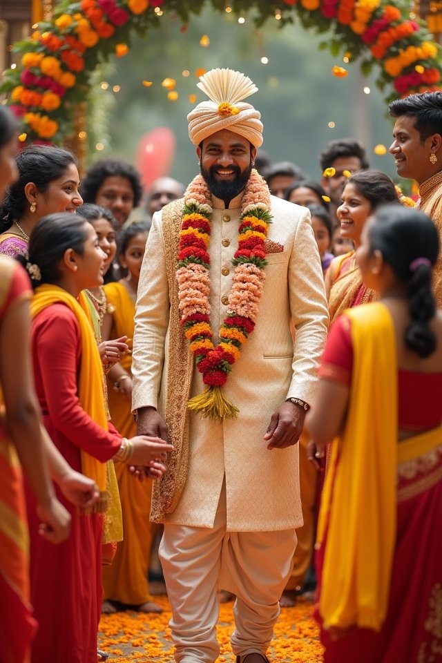 joyful family entrance celebration