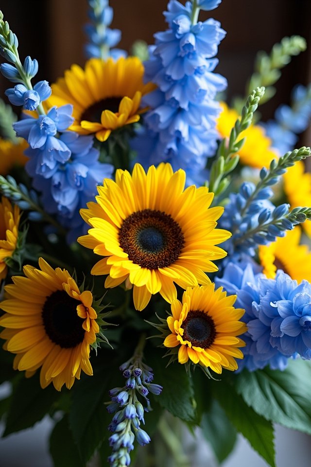 joyful floral bouquet combination