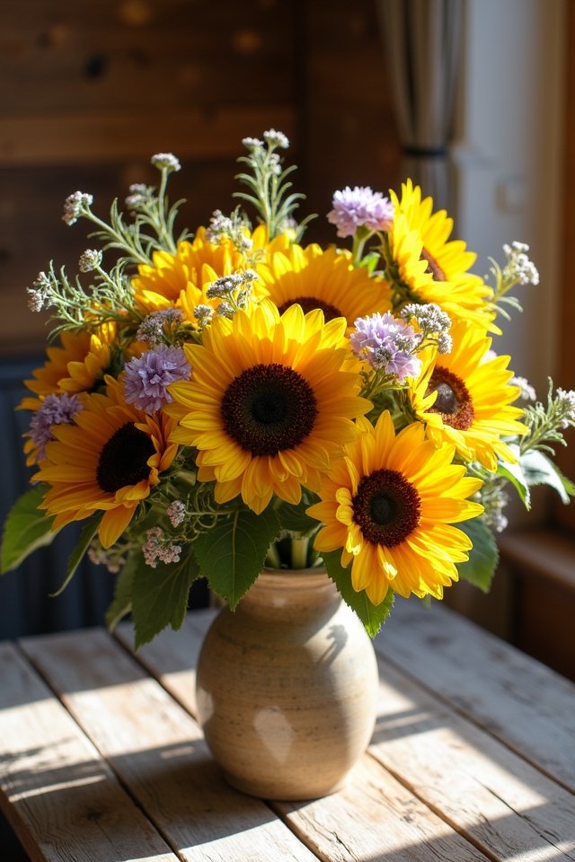 joyful sunflowers brighten spaces