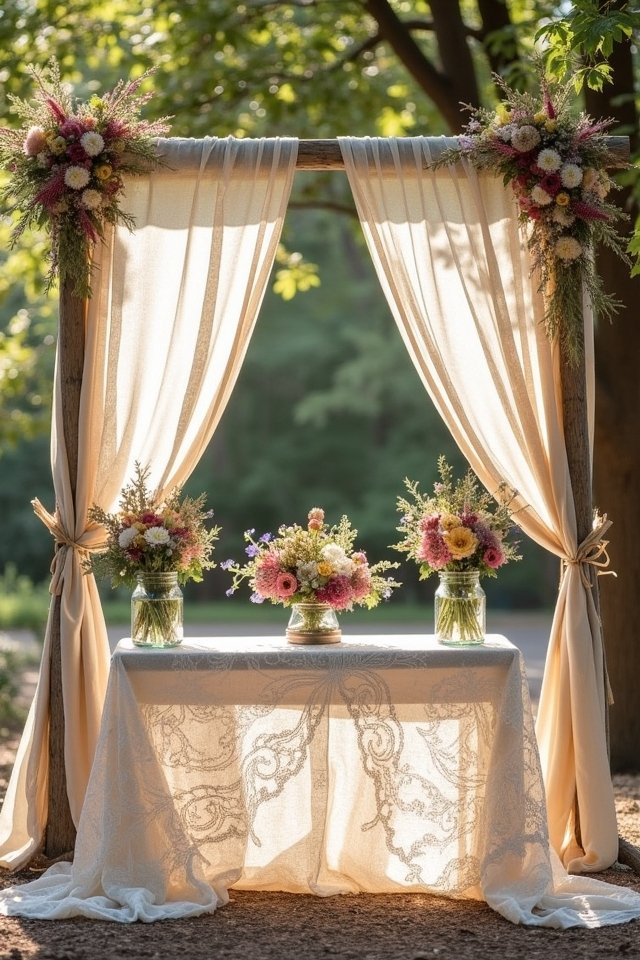 lace and burlap elegance