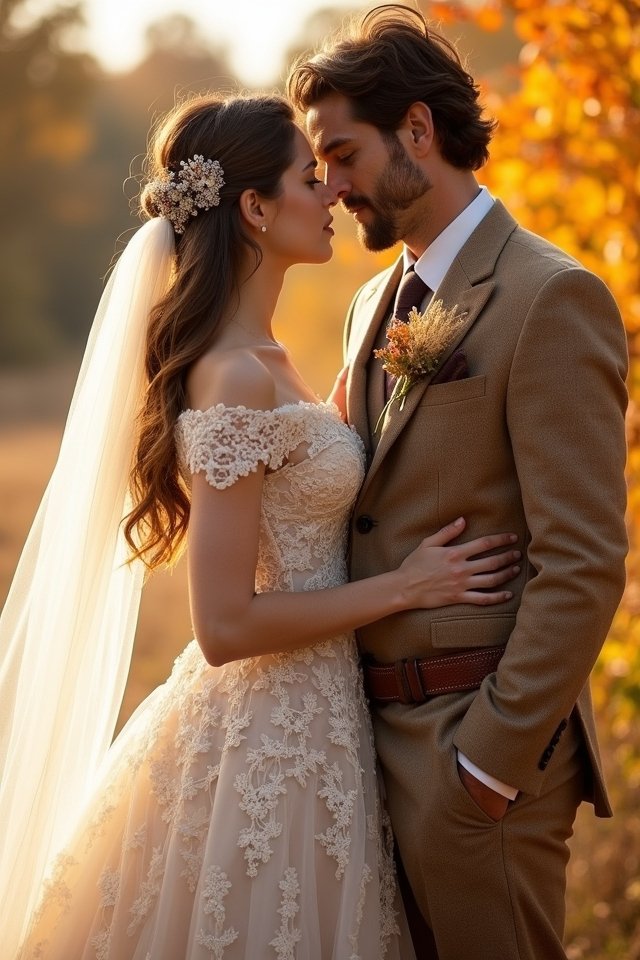 lace and burlap elegance