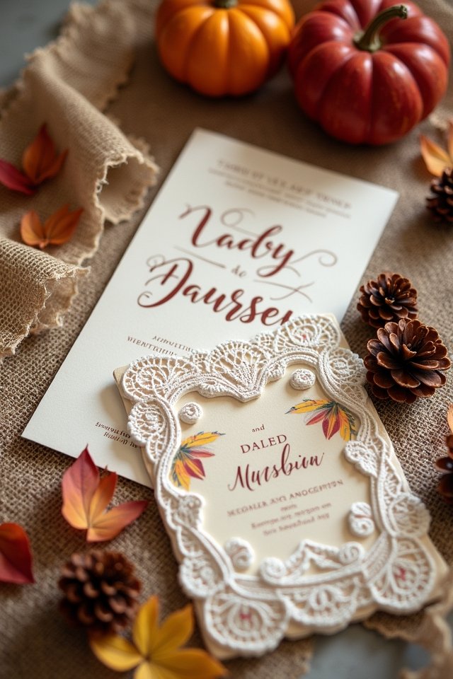 lace and burlap elegance