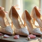 lace bridal wedding shoes