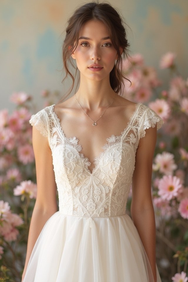 lace cap sleeve elegance