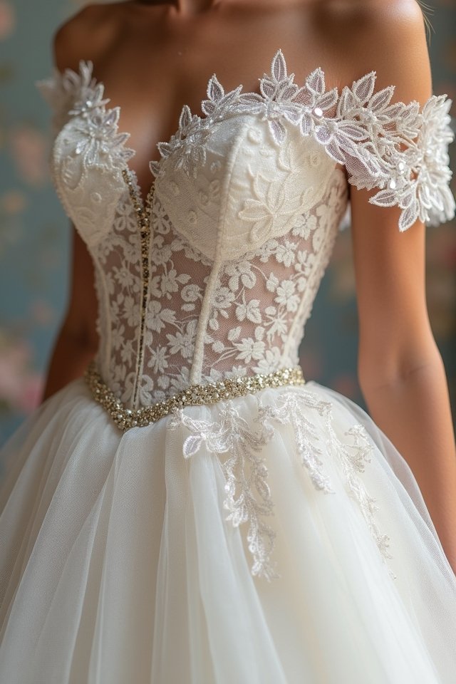 lace details enhance elegance