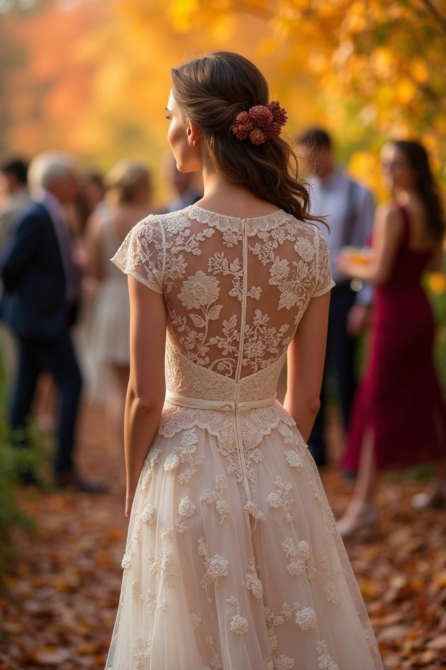 lace dress wedding elegance