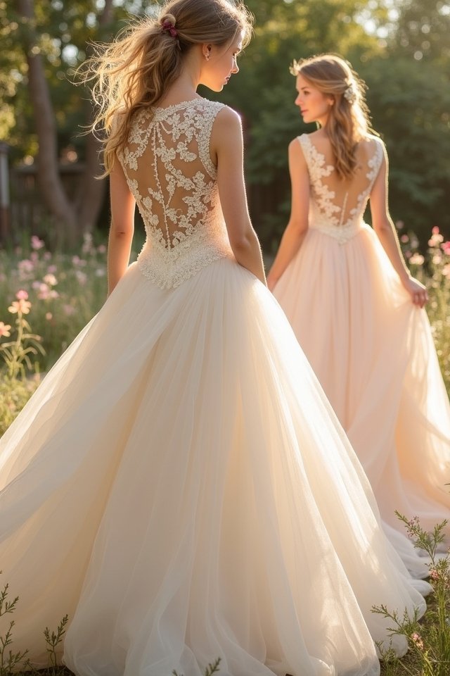 lace embellished ball gown elegance