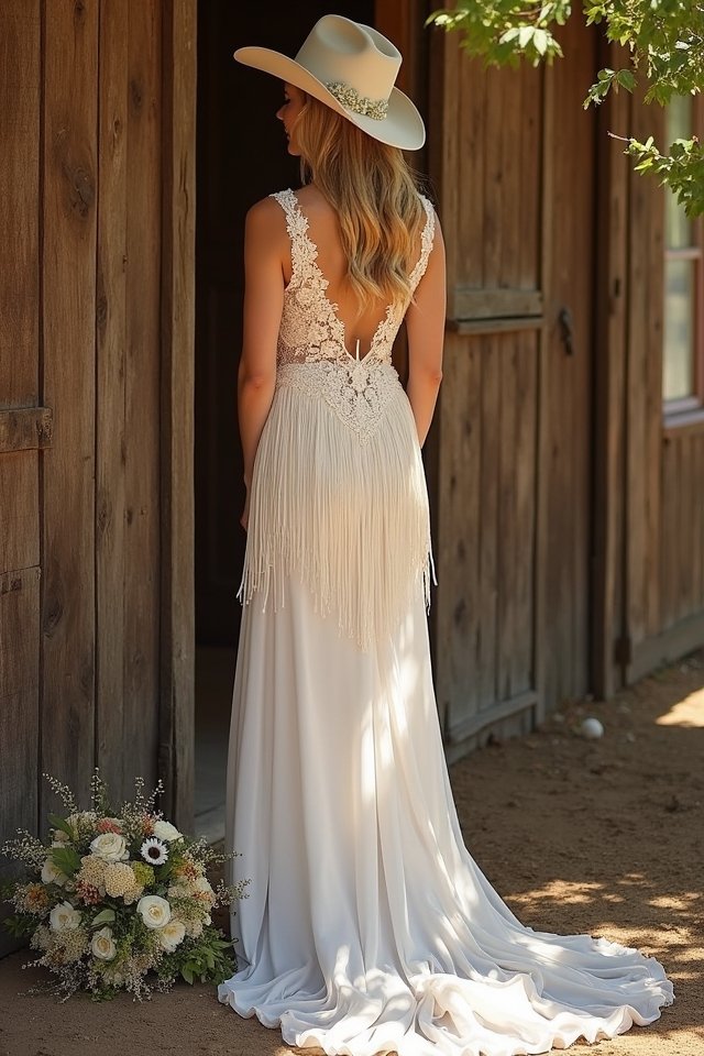 lace fringe vintage charm