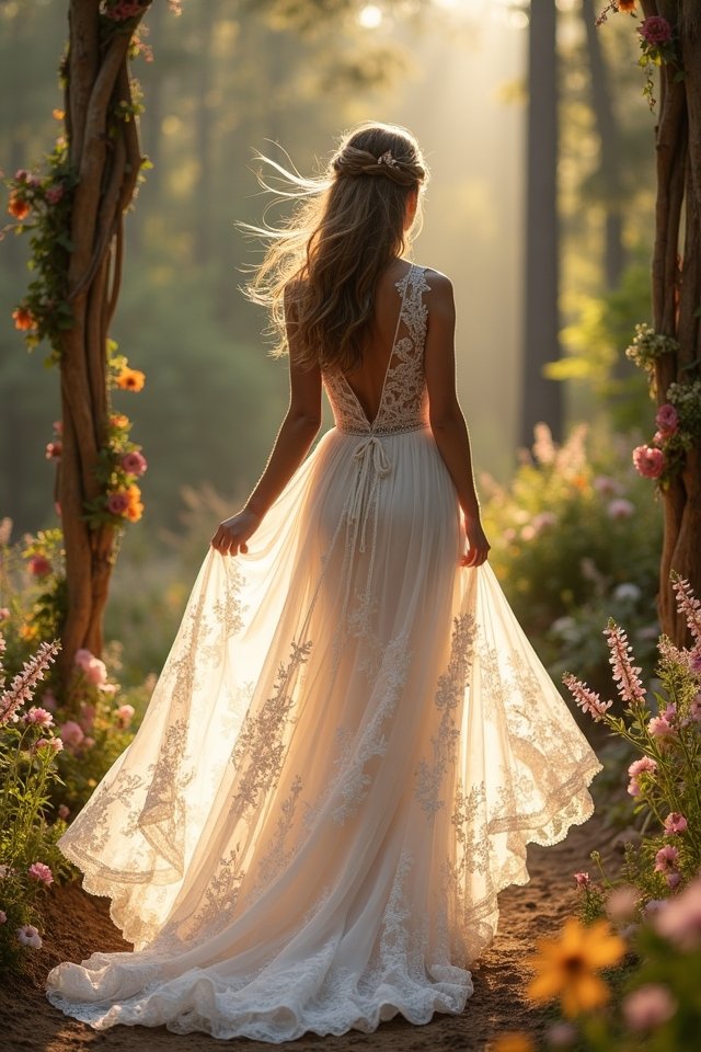 lace gowns for romance