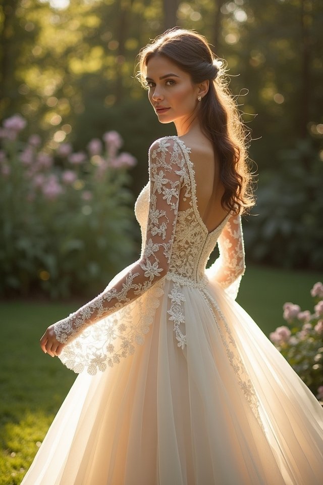 lace illusion sleeves enchant brides