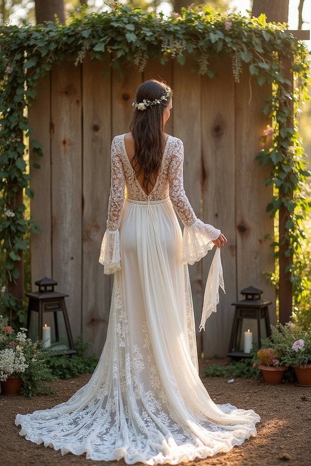 lace mandala wedding dress