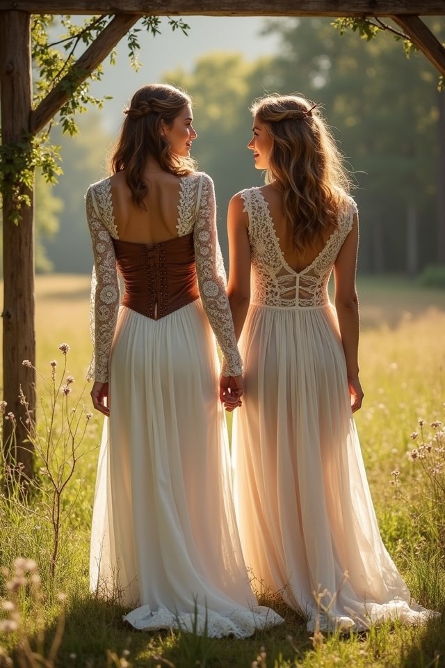 lace meets leather romance