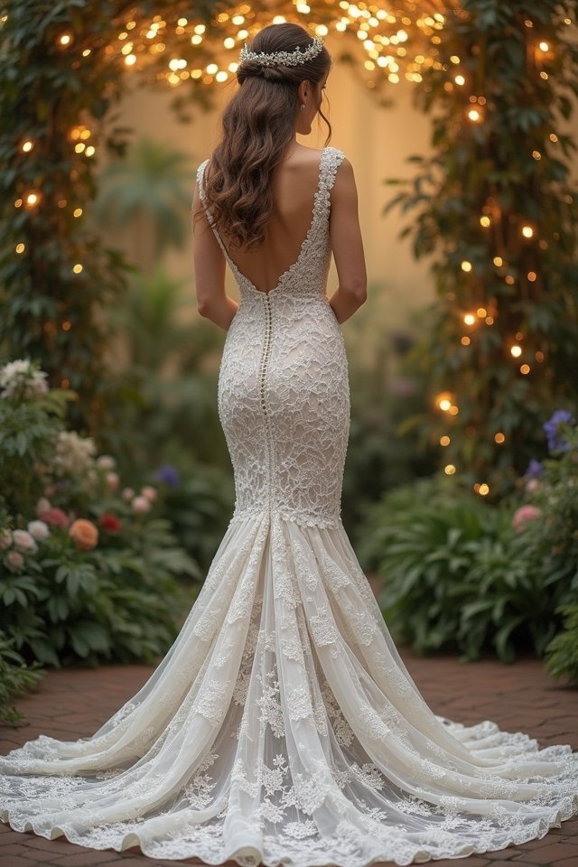 lace mermaid dress elegance