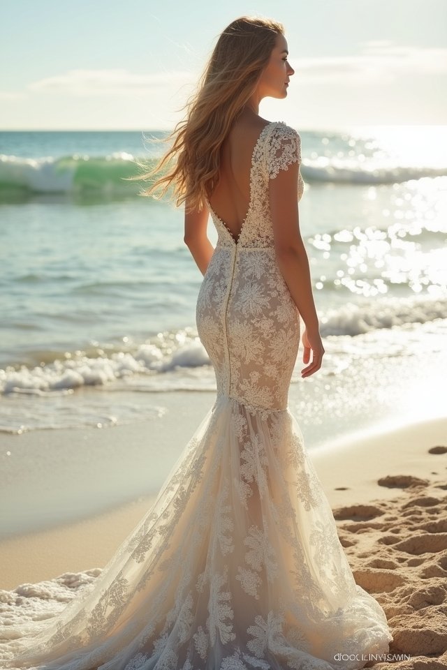 lace mermaid dress elegance