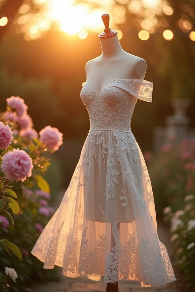 lace off the shoulder elegance