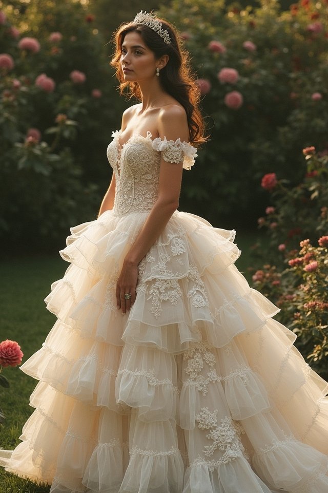 lace ruffles elegance whimsy