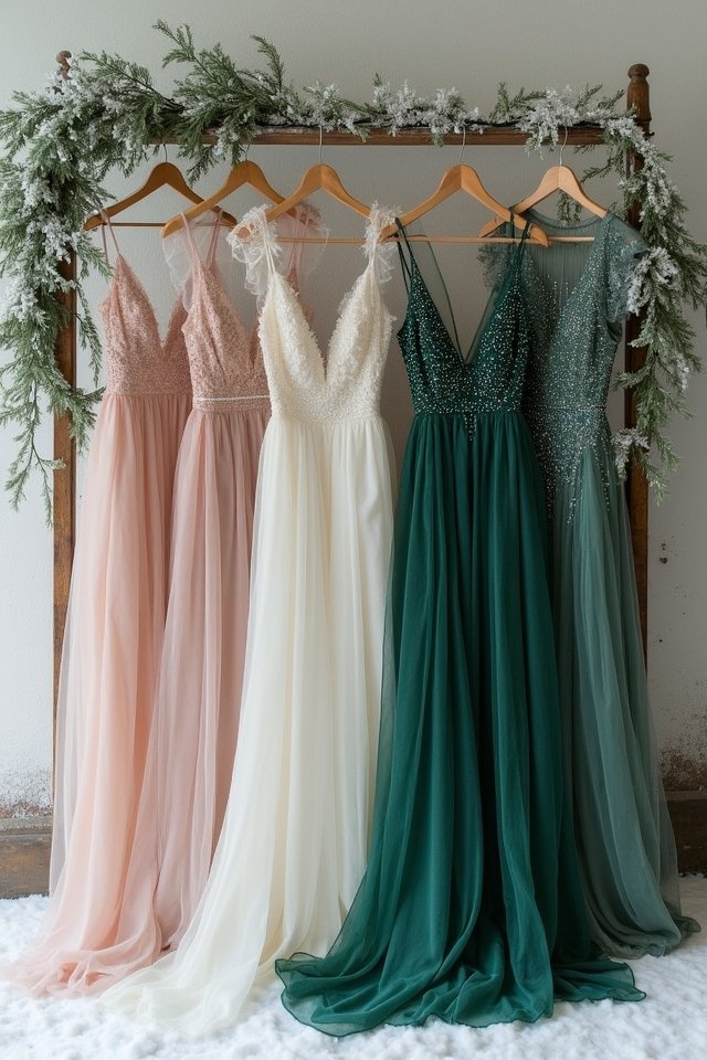 lace ruffles winter elegance