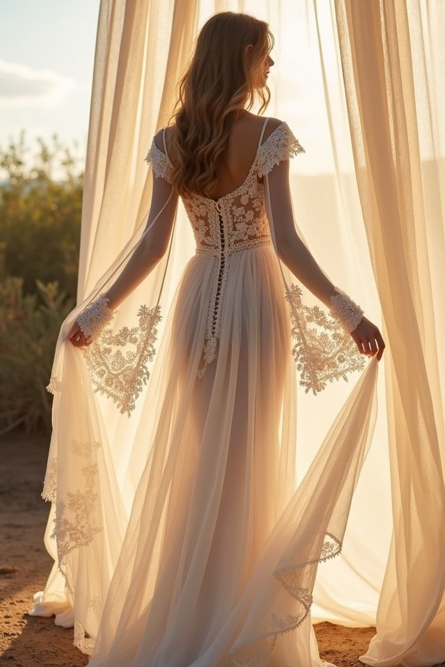 lace sheer elegance bridal beauty