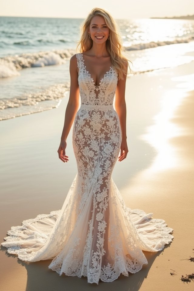 lace transforms wedding elegance