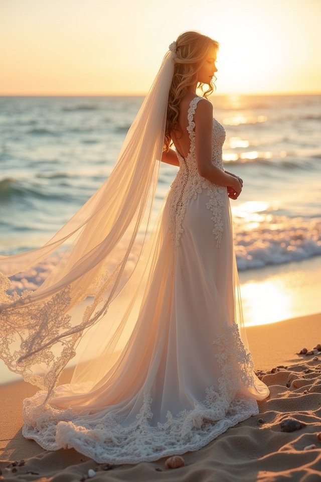 lace trimmed beachside elegance