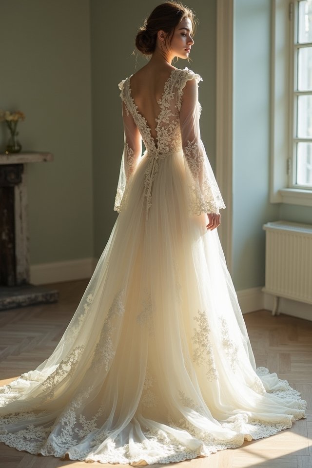 lace wedding dress elegance