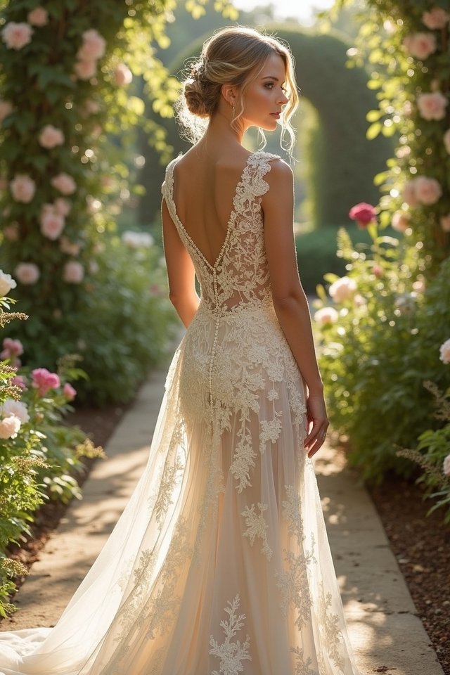 lace wedding dress elegance