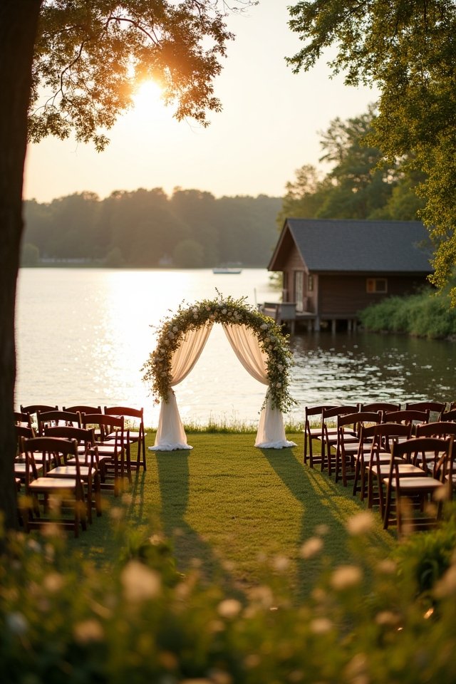 lakeside wedding charm awaits