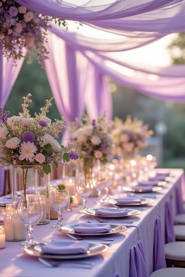 lavender and buttercream elegance
