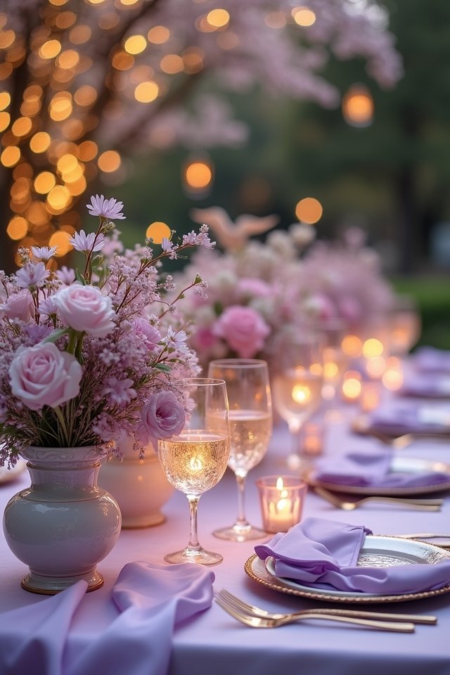 lavender and dusty rose elegance