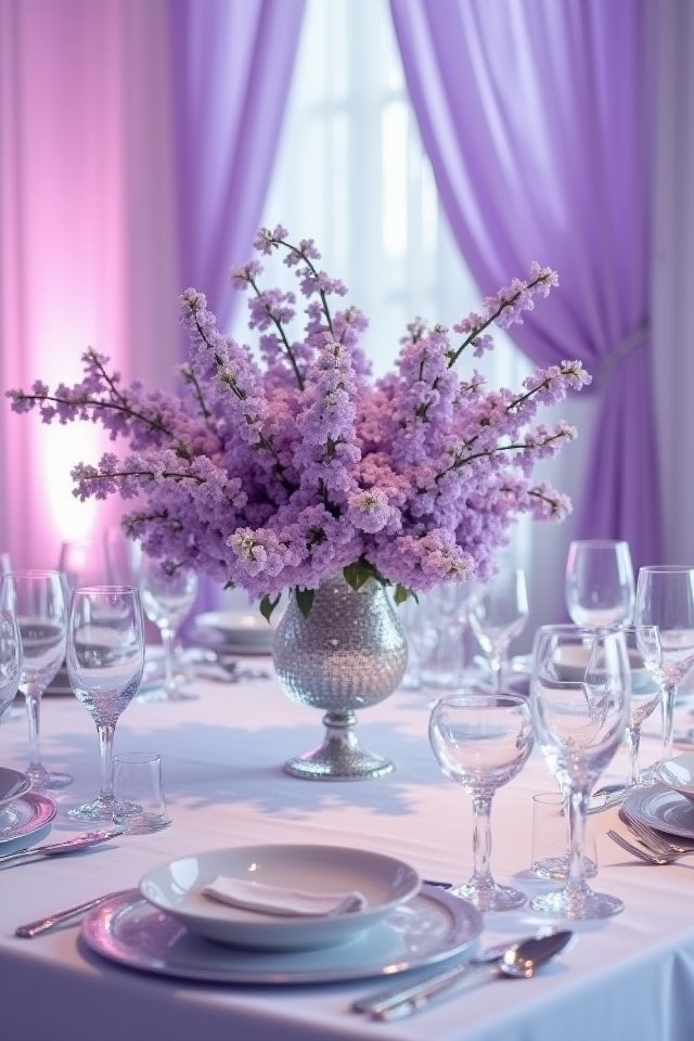 lavender and silver elegance