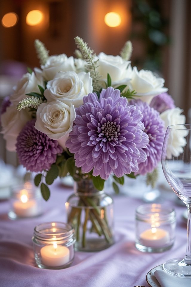 lavender and white elegance