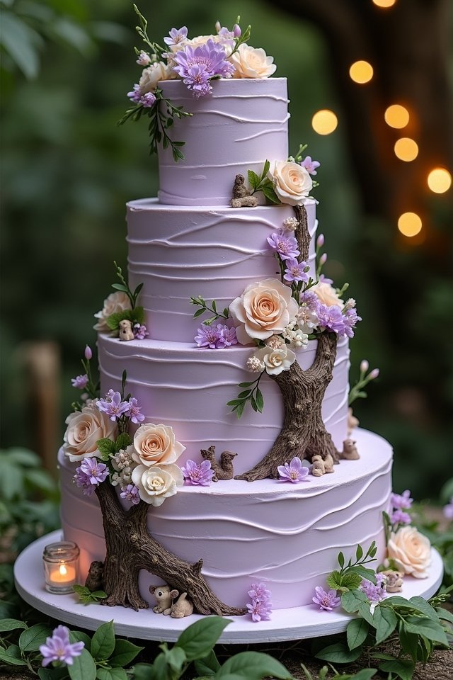 lavender dream wedding cake
