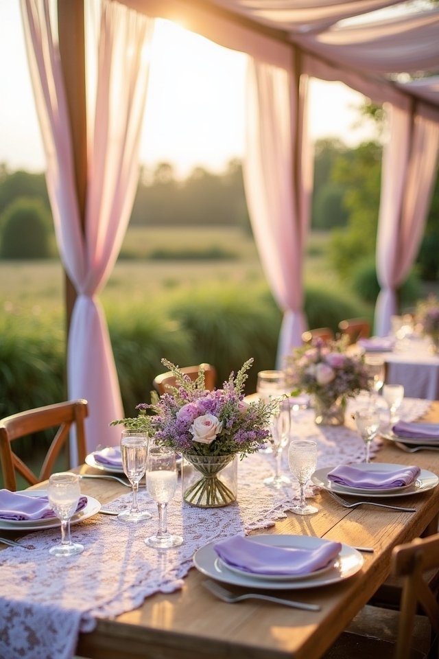 lavender elegant fragrant wedding dream