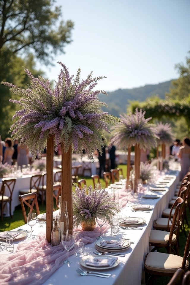 lavender themed wedding elegance