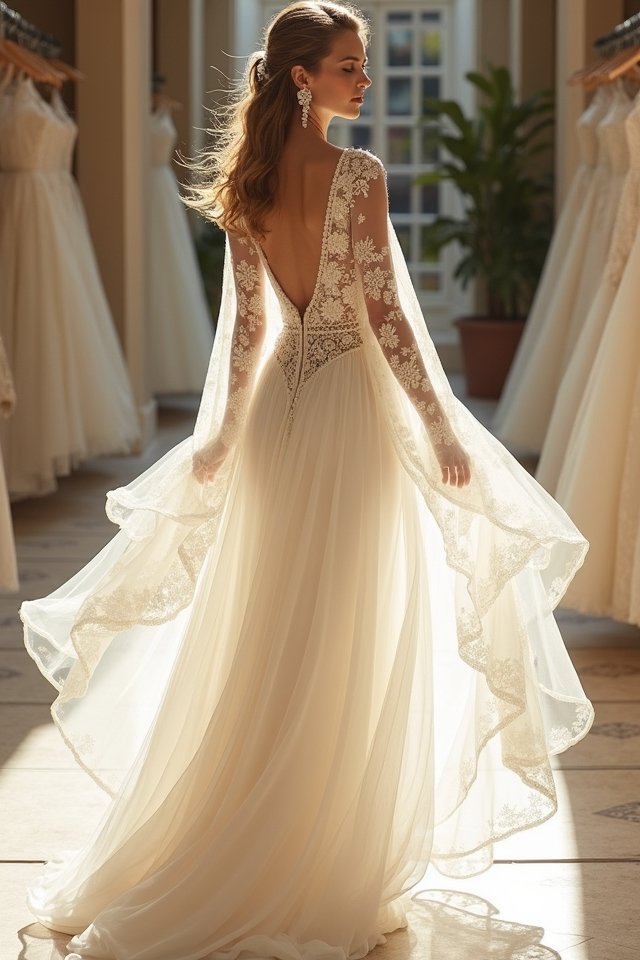 layered sleeves for weddings