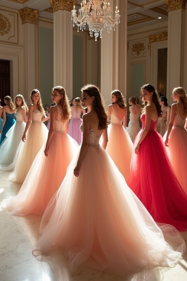 layered tulle gown elegance
