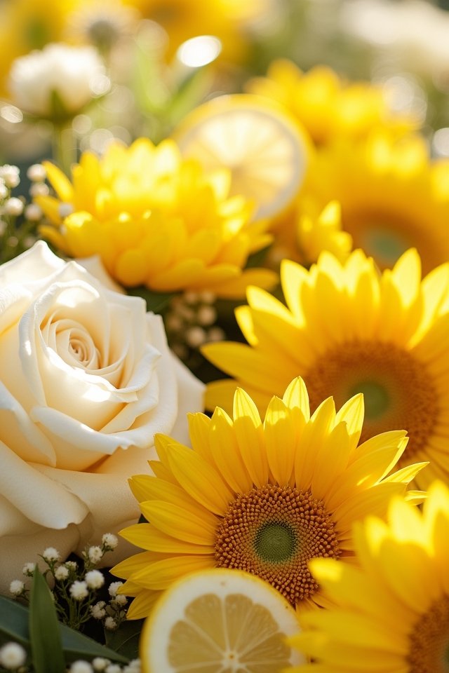 lemon slice wedding accents