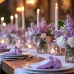 lilac themed wedding decorations ideas