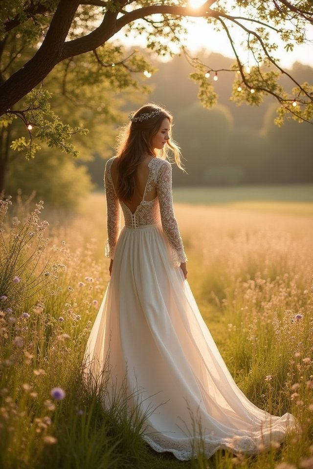 linen gown nature inspired elegance