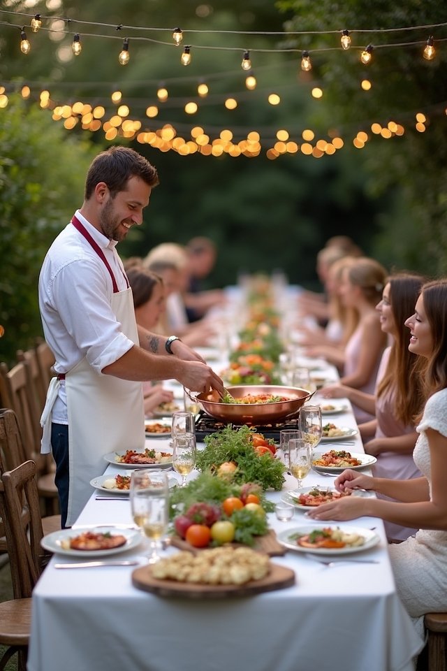 live cooking station delight