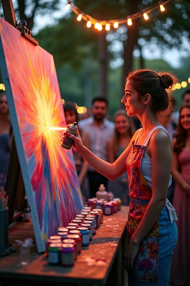 live wedding art experience