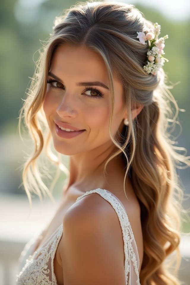 loose romantic beach waves