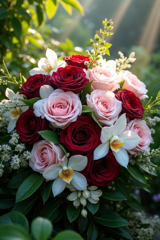 lush garden bouquet creation