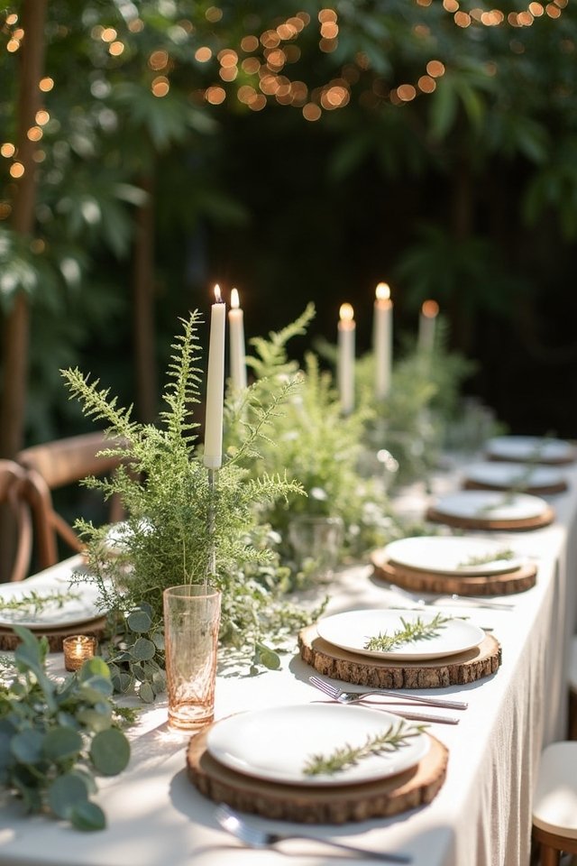 lush greenery and succulents