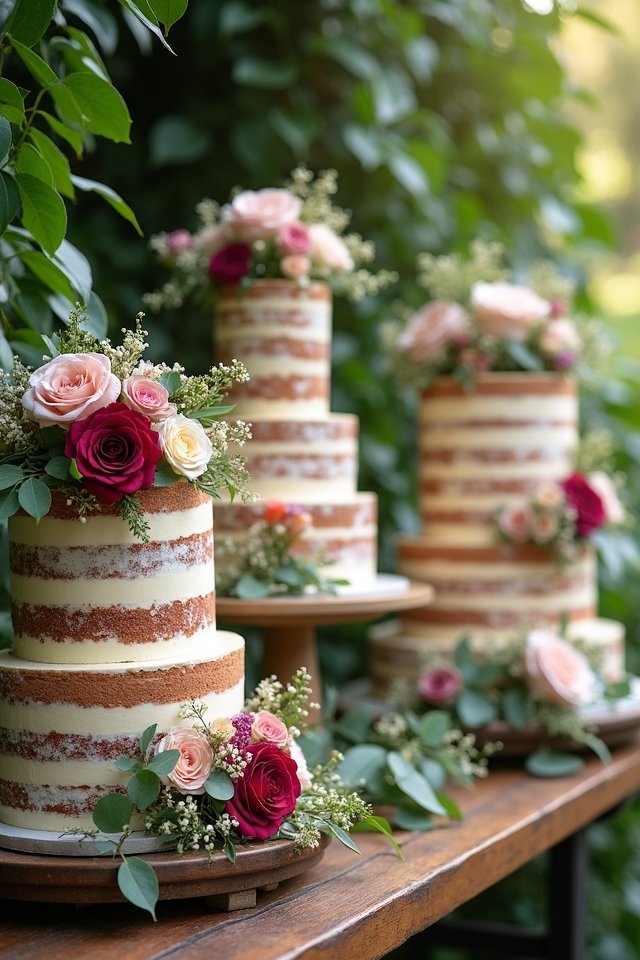 lush greenery wedding cake