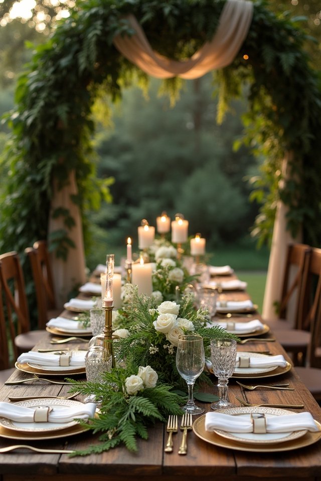 lush greenery wedding decor