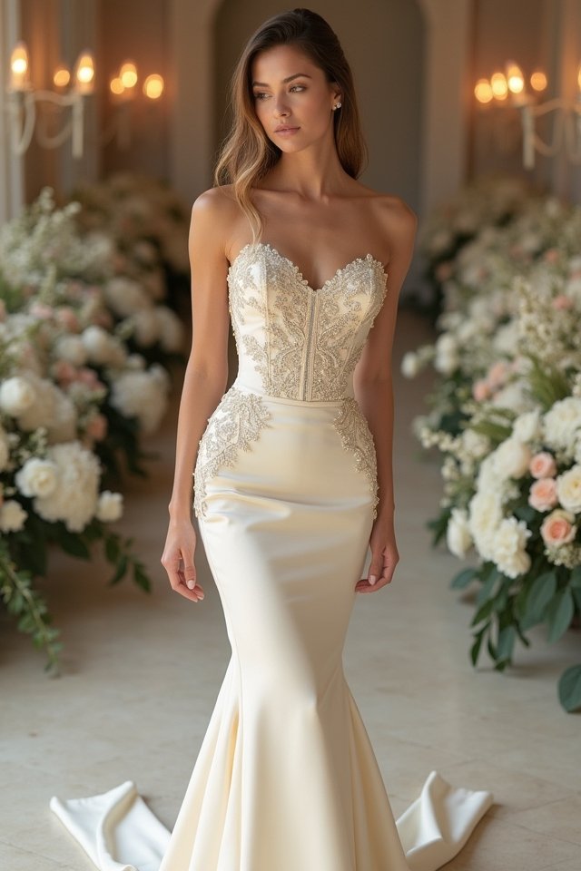 luxe satin mermaid elegance