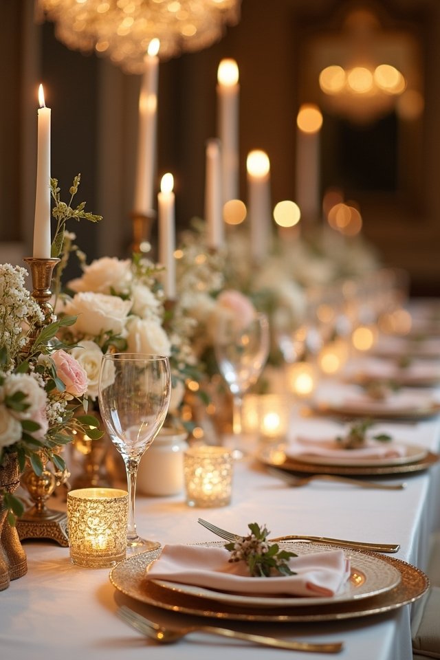 luxe wedding table settings